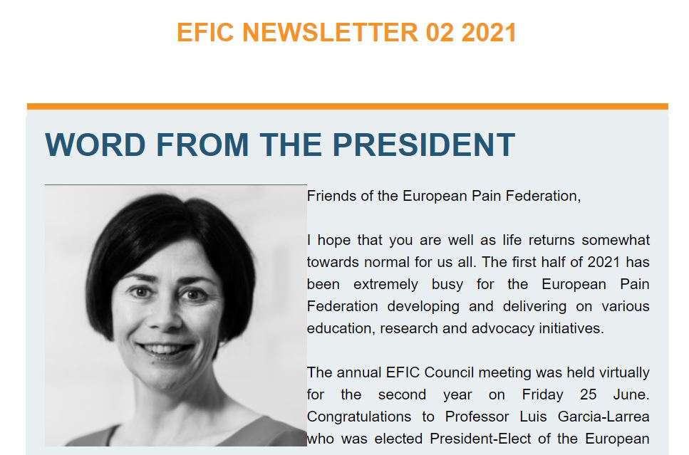 A new EFIC Newsletter is available!
